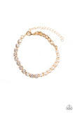 Out Like A SOCIALITE - Gold Paparazzi Bracelet