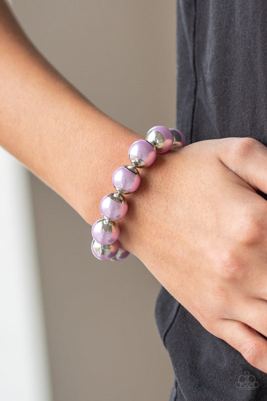 One Woman Show STOPPER Purple Paparazzi Bracelet