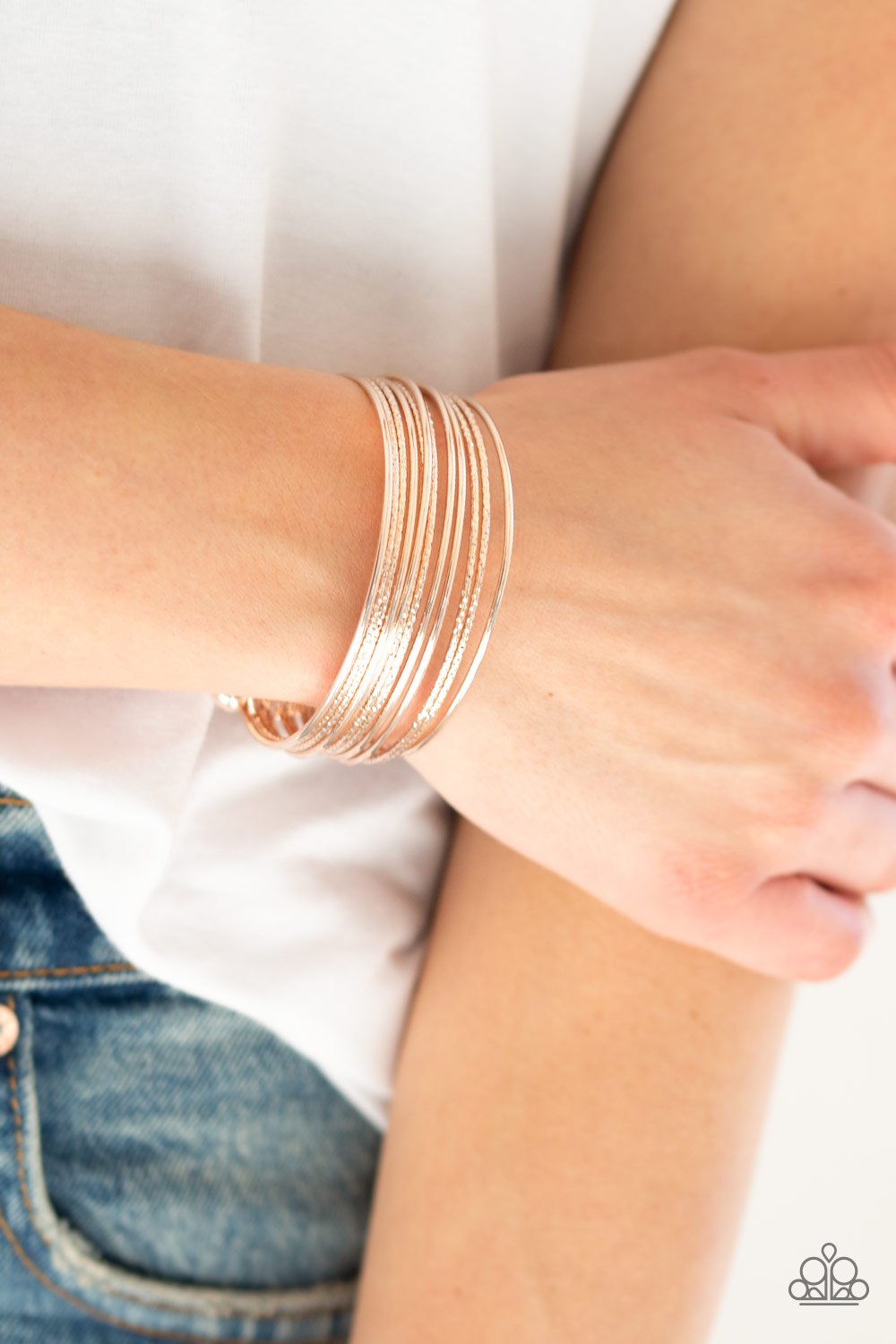 Endlessly Empress Rose Gold Paparazzi Bracelet