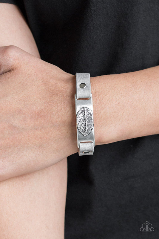 Take The LEAF Silver Paparazzi Urban Bracelet