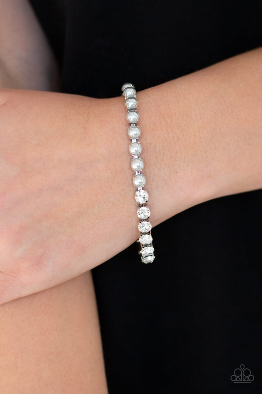 Out Like A SOCIALITE - Silver Paparazzi Bracelet
