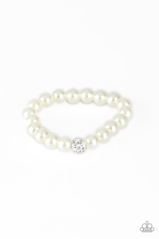 POSHing Your Luck - White Paparazzi Bracelet