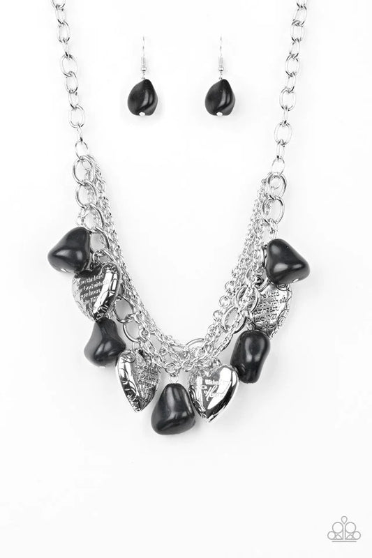 Change Of Heart Black Paparazzi Necklace