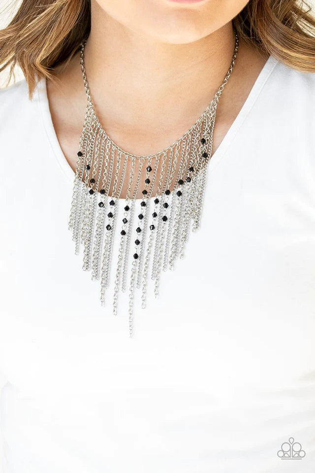 First Class Fringe Black Paparazzi Necklace