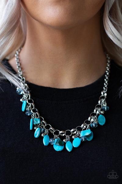 I Want To SEA The World - Blue Paparazzi Necklace