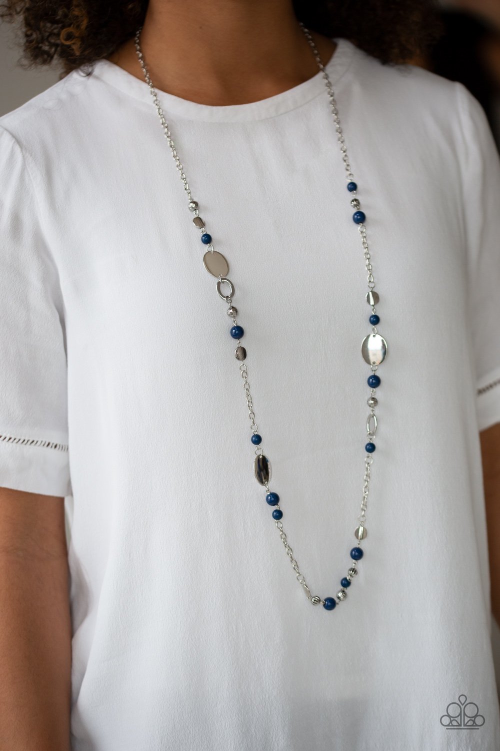 Serenely Springtime Blue Paparazzi Necklace