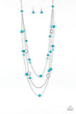 Brilliant Bliss - Blue Paparazzi Necklace