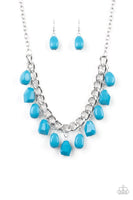 Take The COLOR Wheel! Blue Paparazzi Necklace