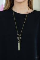 Confidently Cleopatra Brass Paparazzi Necklace