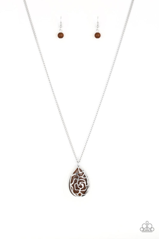 Gleaming Gardens Brown Paparazzi Necklace