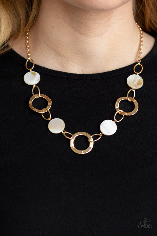 Bermuda Bliss Gold Paparazzi Necklace