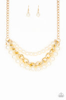 Empire State Empress - Gold Paparazzi Necklace