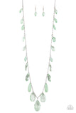 GLOW And Steady Wins The Race - Green Paparazzi Necklace