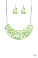 Powerful Prowl - Green Paparazzi Necklace