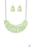 Powerful Prowl - Green Paparazzi Necklace
