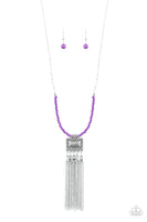 Mayan Masquerade - Purple Paparazzi Necklace
