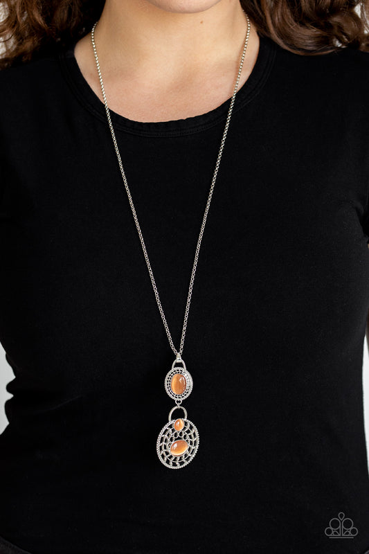 Hook, VINE, and Sinker - Orange Paparazzi Necklace