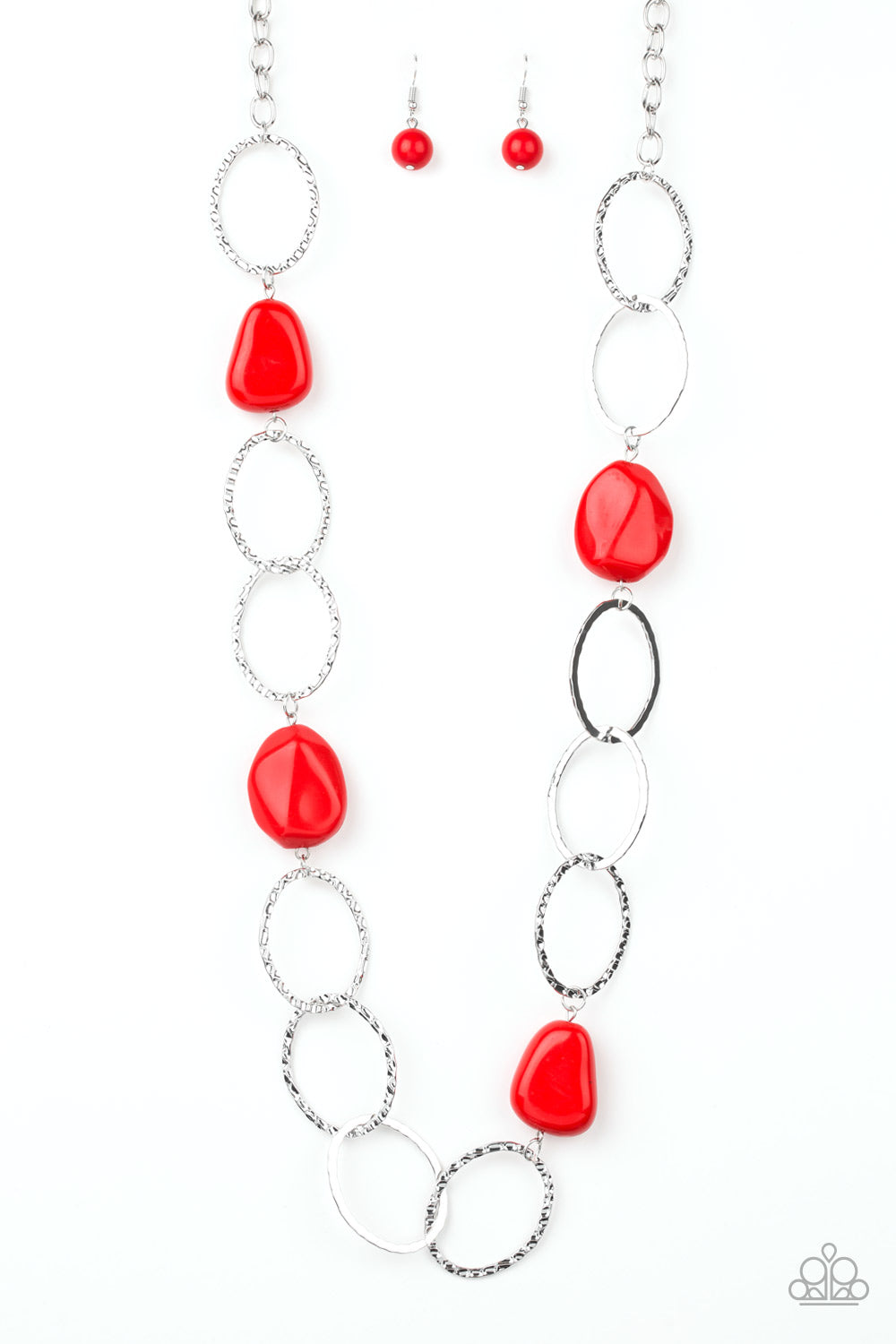 Modern Day Malibu - Red Paparazzi Necklace