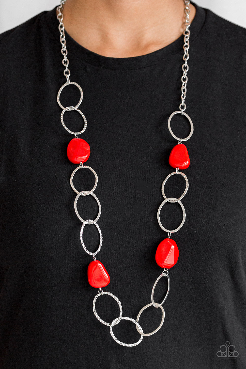 Modern Day Malibu - Red Paparazzi Necklace