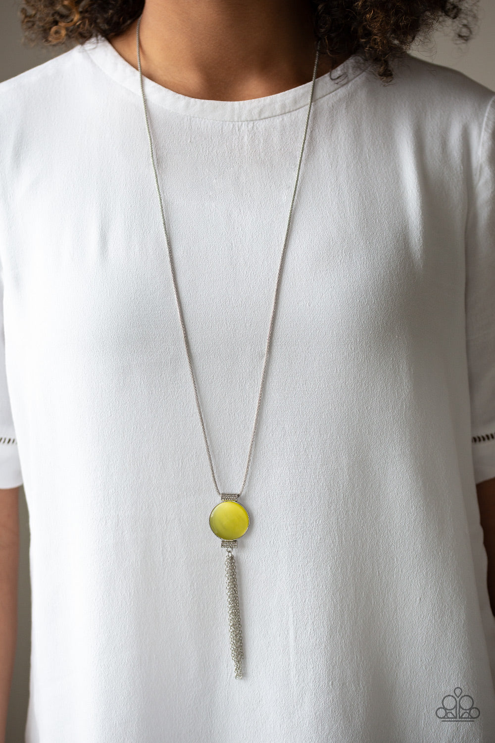 Happy As Can BEAM - Yellow Paparazzi Necklace