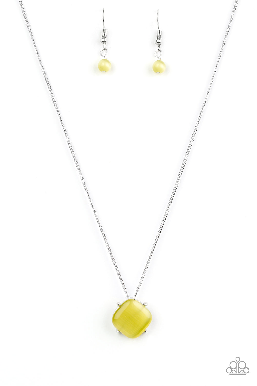 You GLOW Girl - Yellow paparazzi necklace