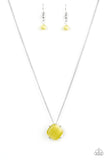 You GLOW Girl - Yellow paparazzi necklace