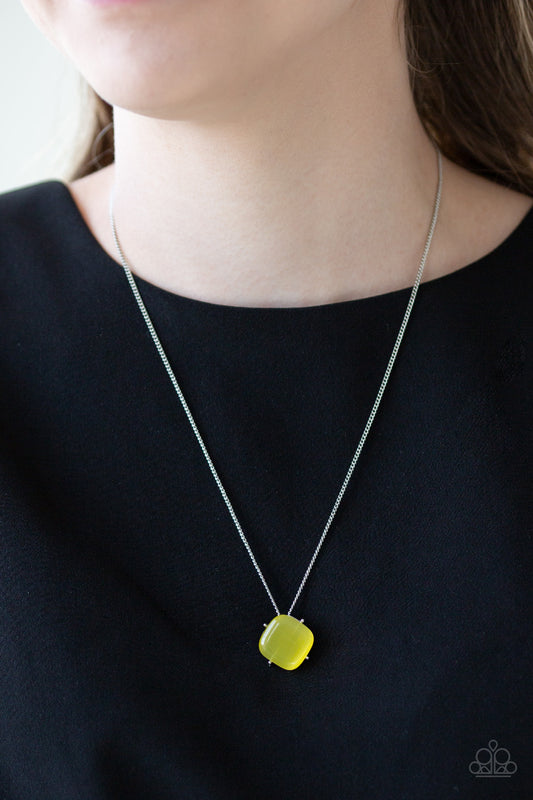 You GLOW Girl - Yellow paparazzi necklace