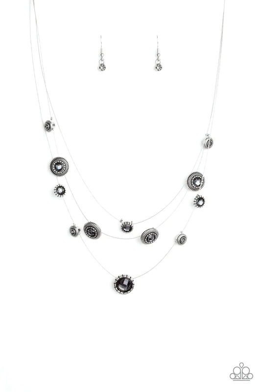 SHEER Thing Silver Paparazzi Necklace
