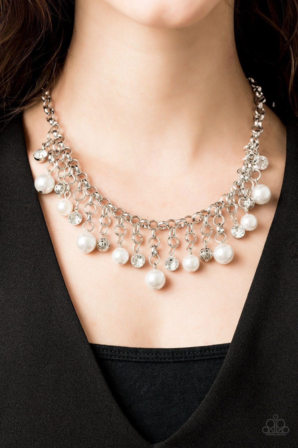 HEIR-Headed White Paparazzi Necklace