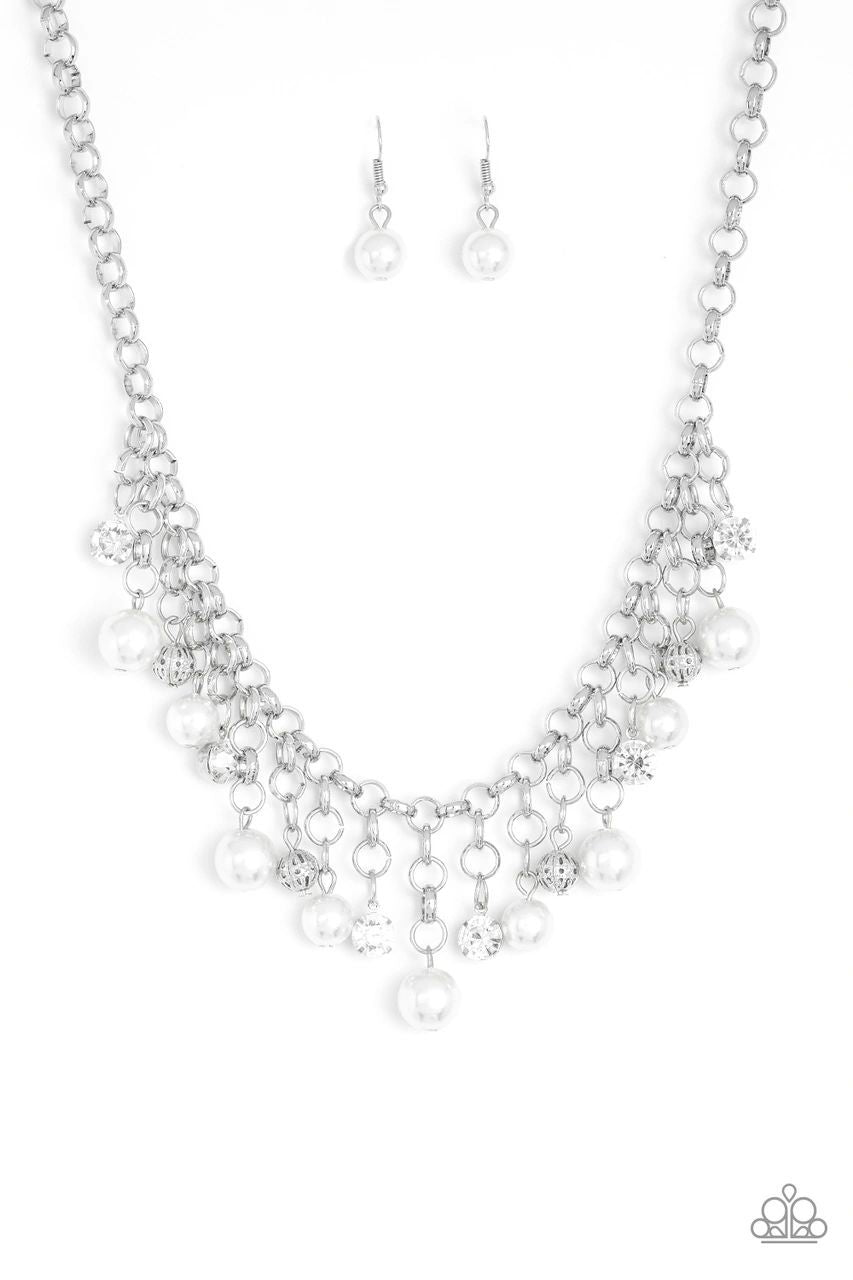 HEIR-Headed White Paparazzi Necklace