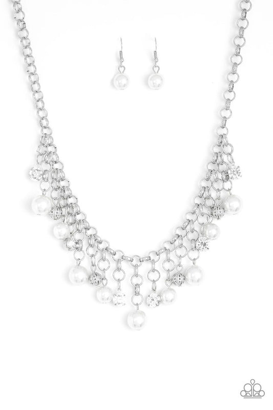 HEIR-Headed White Paparazzi Necklace