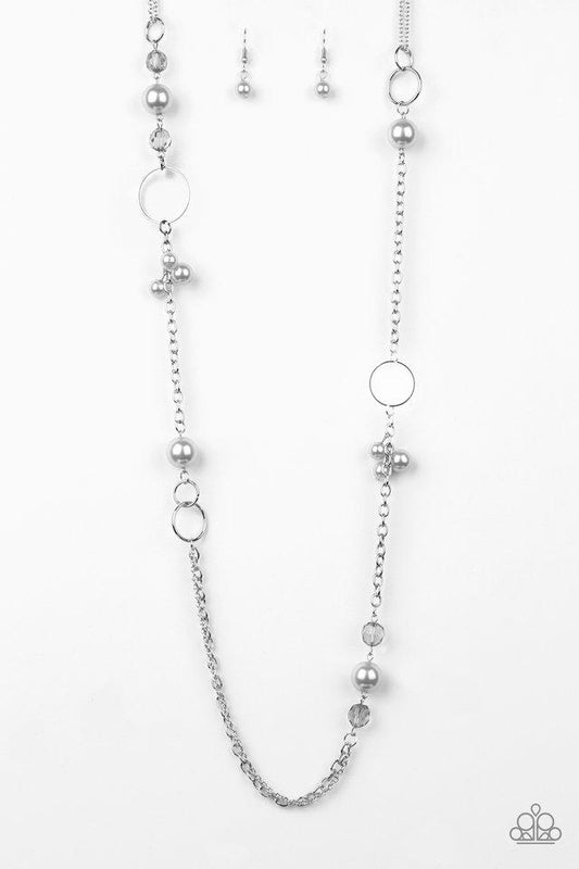 Pageant Princess - Silver Paparazzi Necklace