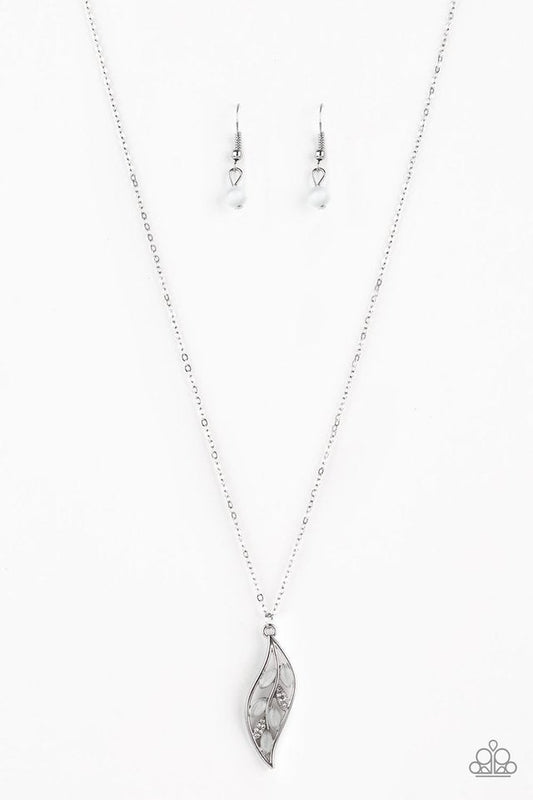 Let Stem Talk White Paparazzi Necklace