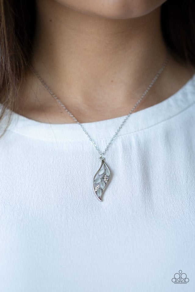 Let Stem Talk White Paparazzi Necklace