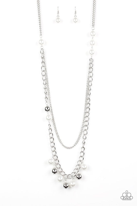 Modern Musical White Paparazzi Necklace