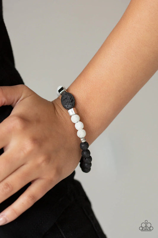 Unwind White Paparazzi Urban Bracelet