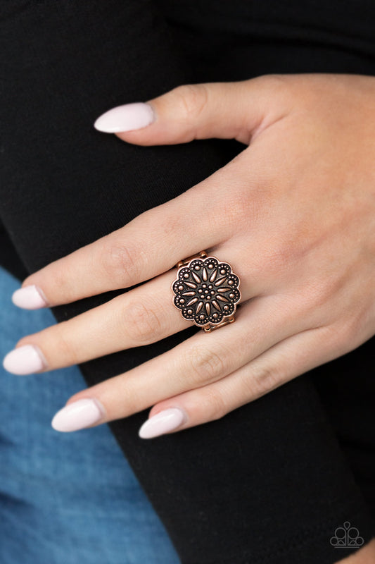 Desert Sunflower - Copper Paparazzi Ring