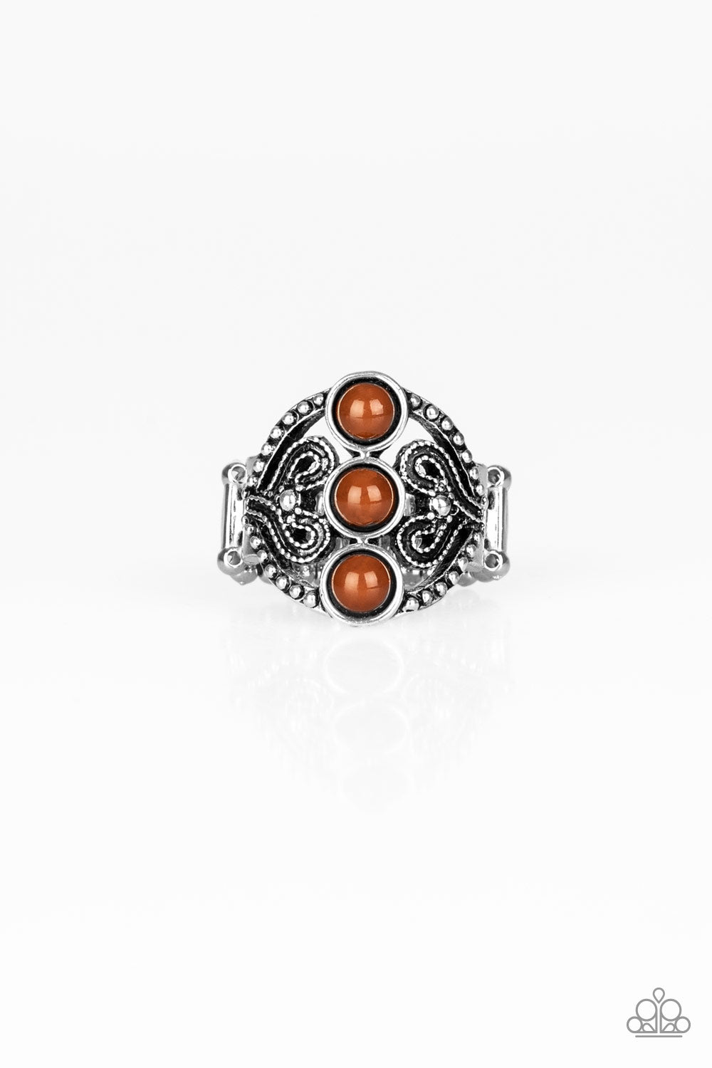 Triple Whammy - Brown Paparazzi Ring