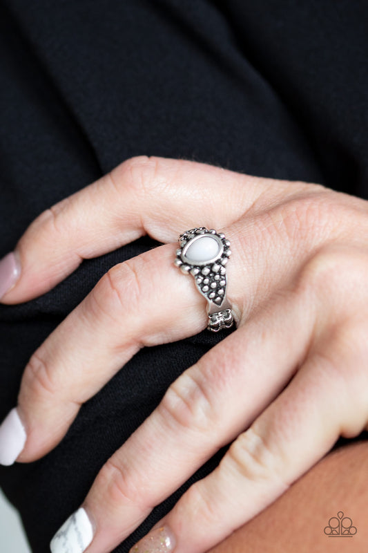 Pep Talk - Silver Paparazzi Ring