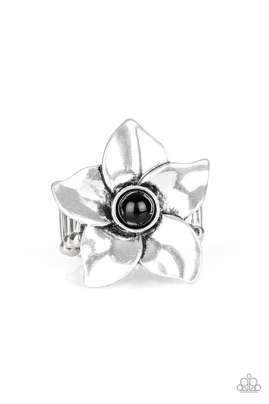 Ask For Flowers - Black Paparazzi Ring