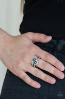 Collect Up Front - Blue Paparazzi Ring