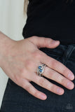 Collect Up Front - Blue Paparazzi Ring