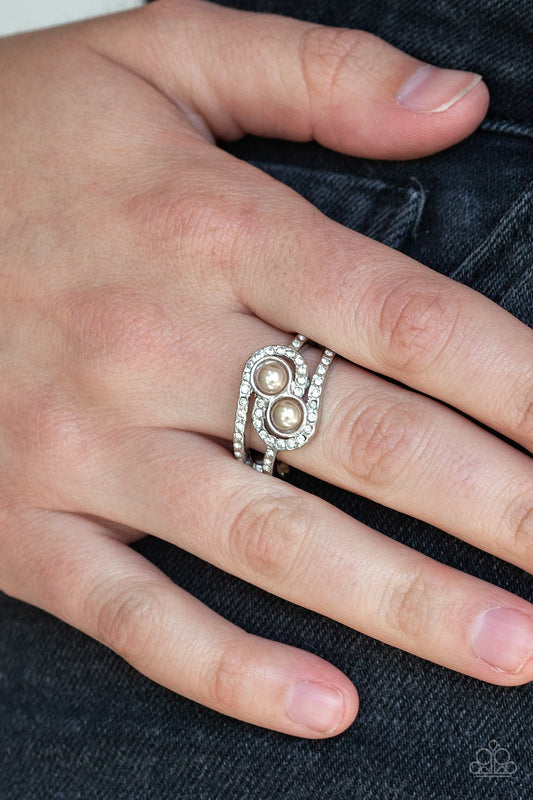 Collect Up Front - Brown Paparazzi Ring