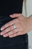 Center Stage Celebrity - White Paparazzi Ring