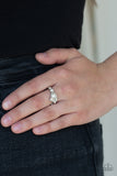 Center Stage Celebrity - White Paparazzi Ring