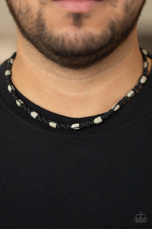 Rockin Rockslide Black Paparazzi Urban Necklace