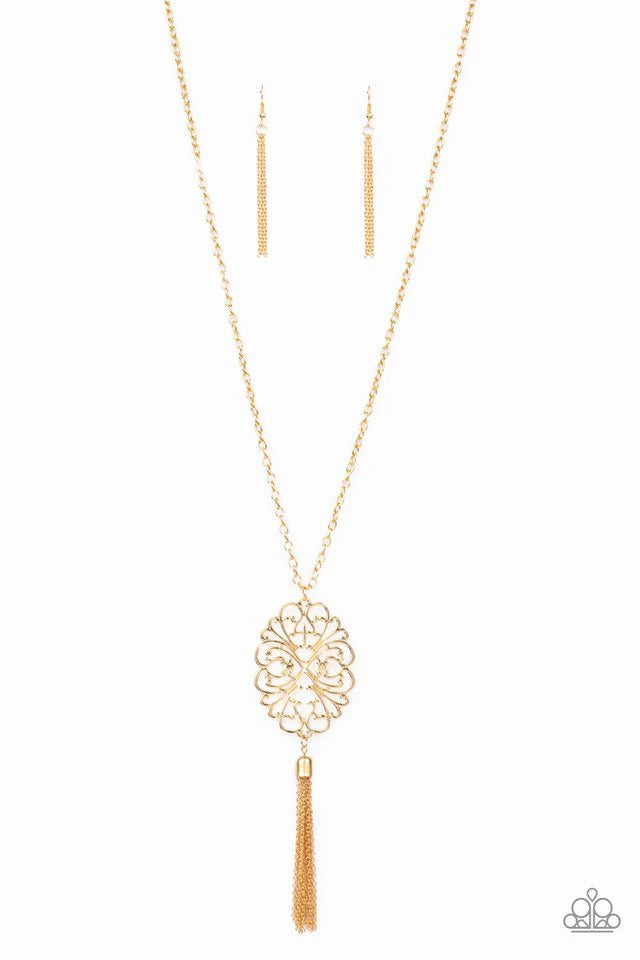 A MANDALA Of The People - Gold Paparazzi Necklace