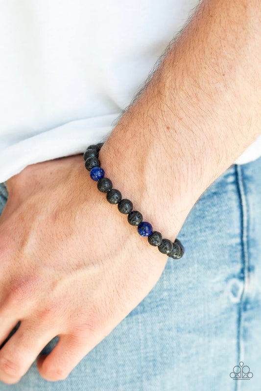 Enlivened Blue Paparazzi Urban Bracelet
