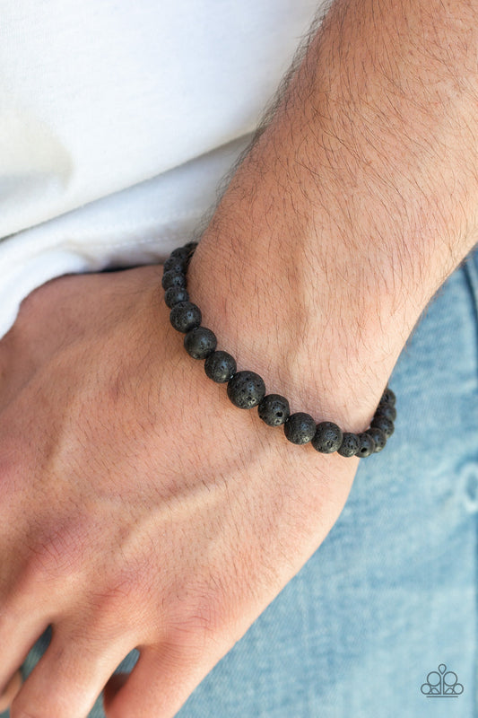 Focused Black Paparazzi Urban Bracelet