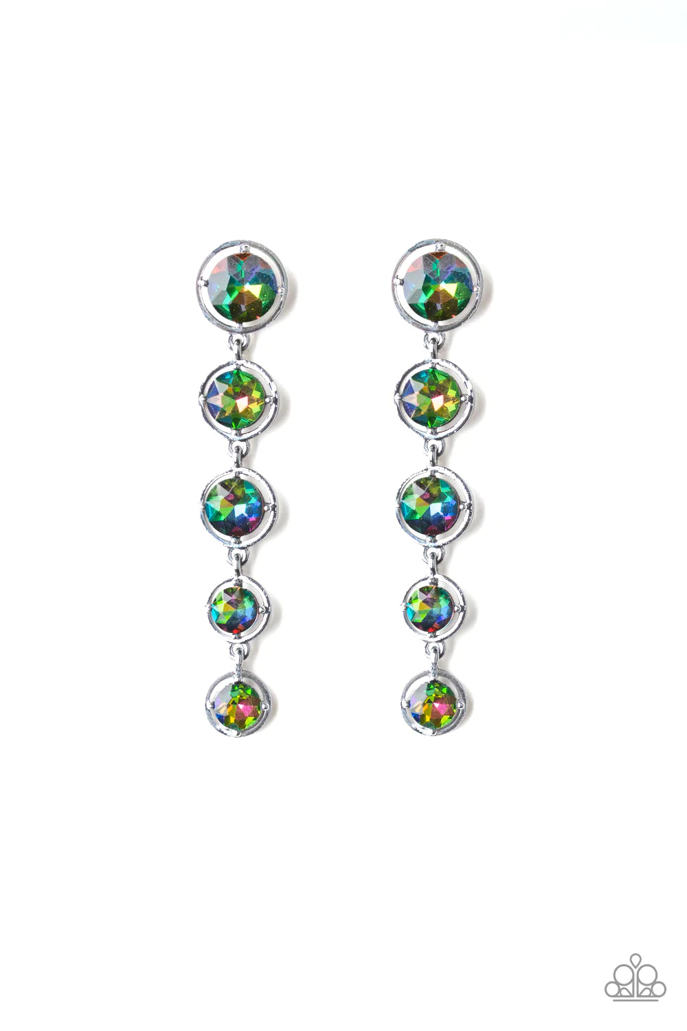 Drippin' In Starlight Multi Paparazzi Post Earrings
